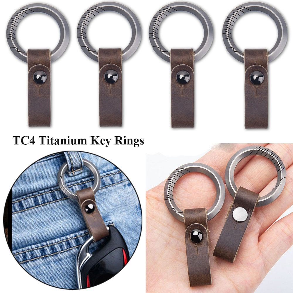 Keychain Multi Tool - Titanium Alloy Leather Waist Belt Buckle