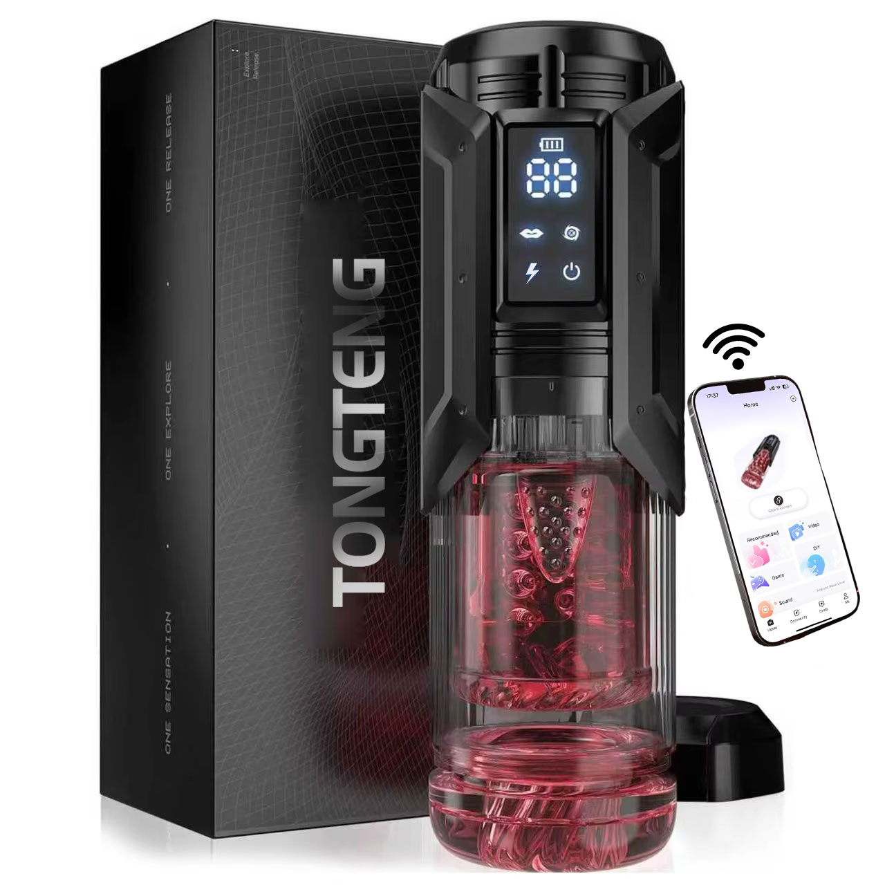 Men'S Vegan Accessories - APP LED Automatic Male Masturbator Cup
