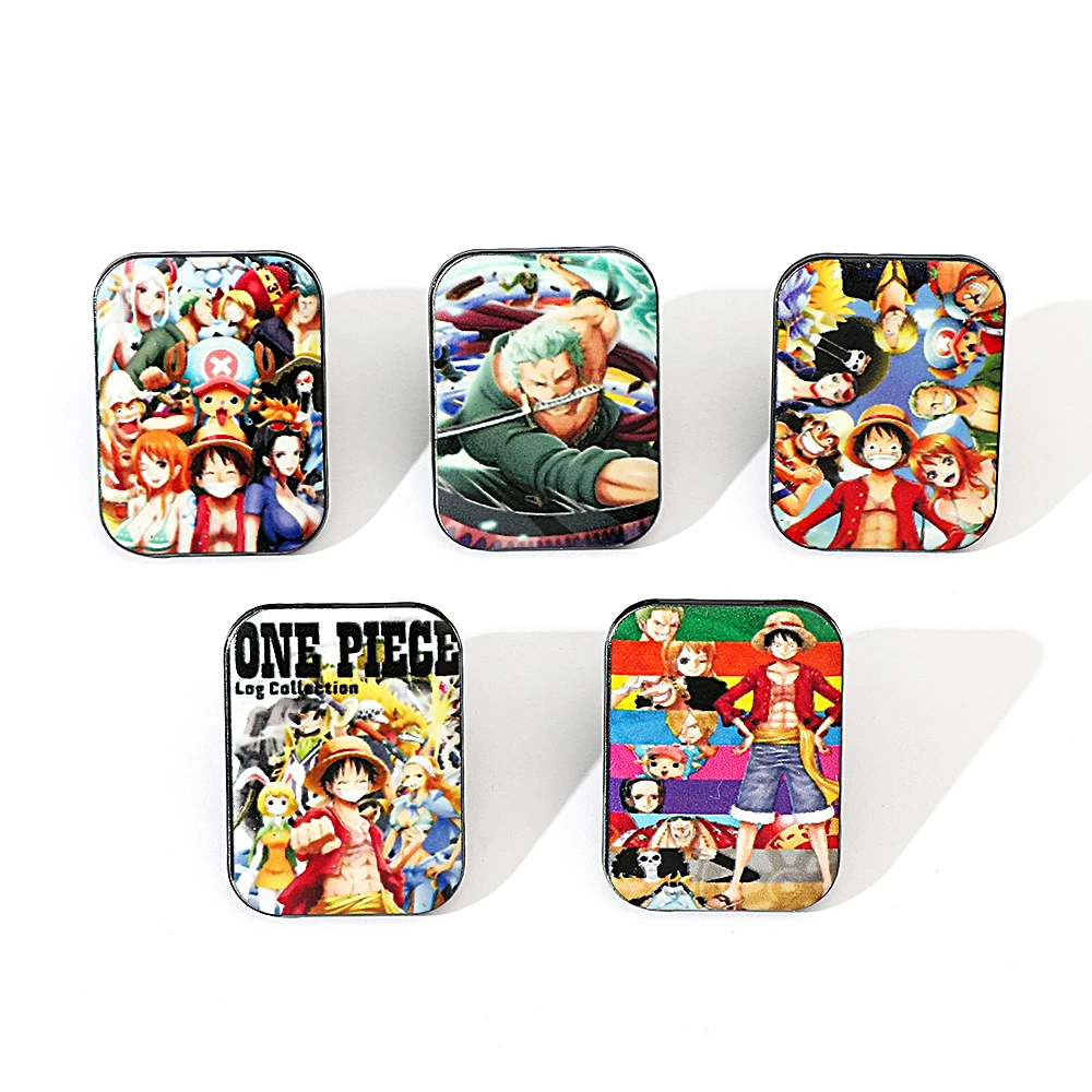 Lapel Pin Enamel - 5 Pcs Creative Anime Brooch Unity