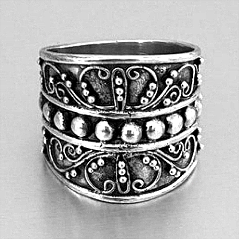Men'S Accessories Hand Bands - Ethnic Style Vintage Hand Carved Textured