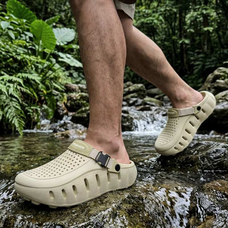 Men Accessories For Beach - Comfort Platform Mix Color Brand Clogs