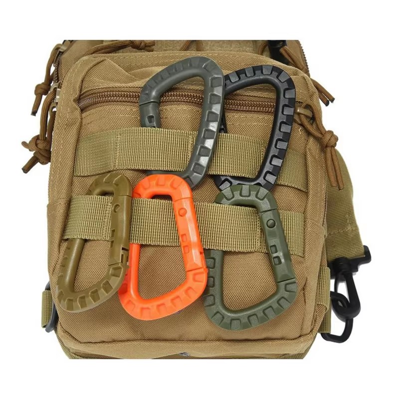Keychain Multi Tool - 1/4/6/16Pcs Tactical Carabiner Set Plastic Steel