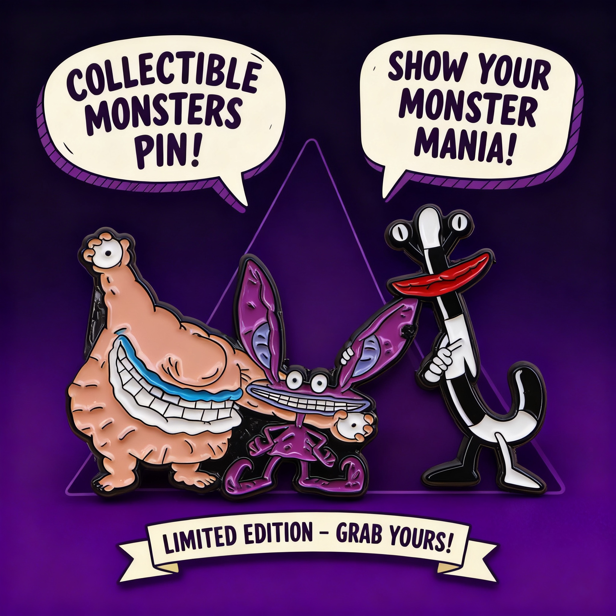 Men'S Accessories Japan - Cartoon Monster Enamel Pin Badges for