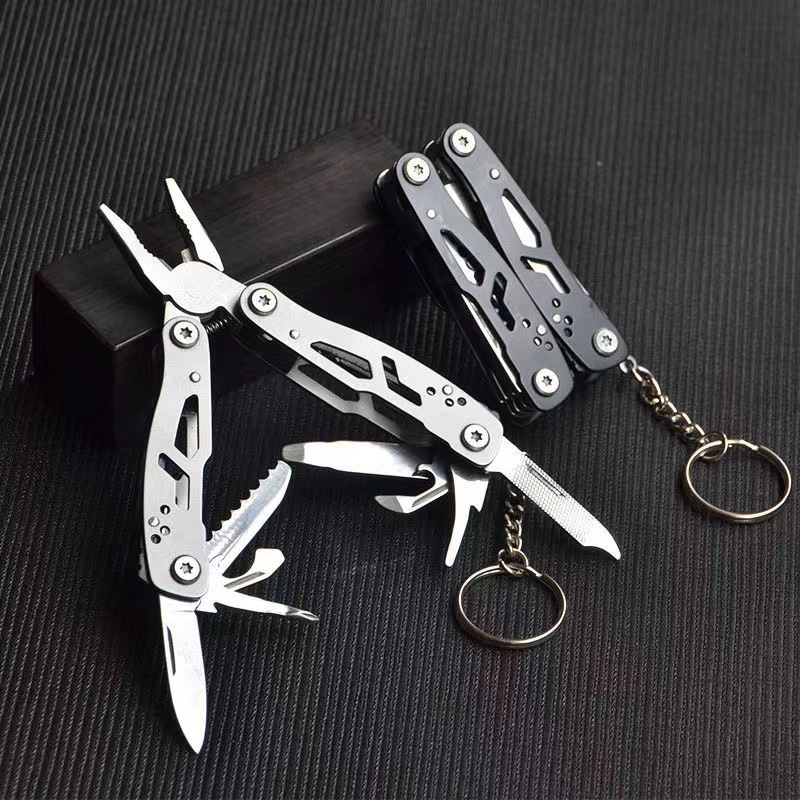 Keychain Multi Tool - Multi-functional Pliers Small ToolStainless Steel Folding