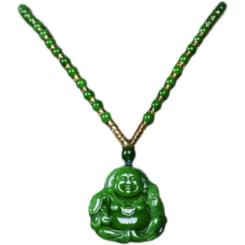 Chinese Green Jade Maitreya Bu – Men'S Vegan Accessories recenzja i cena