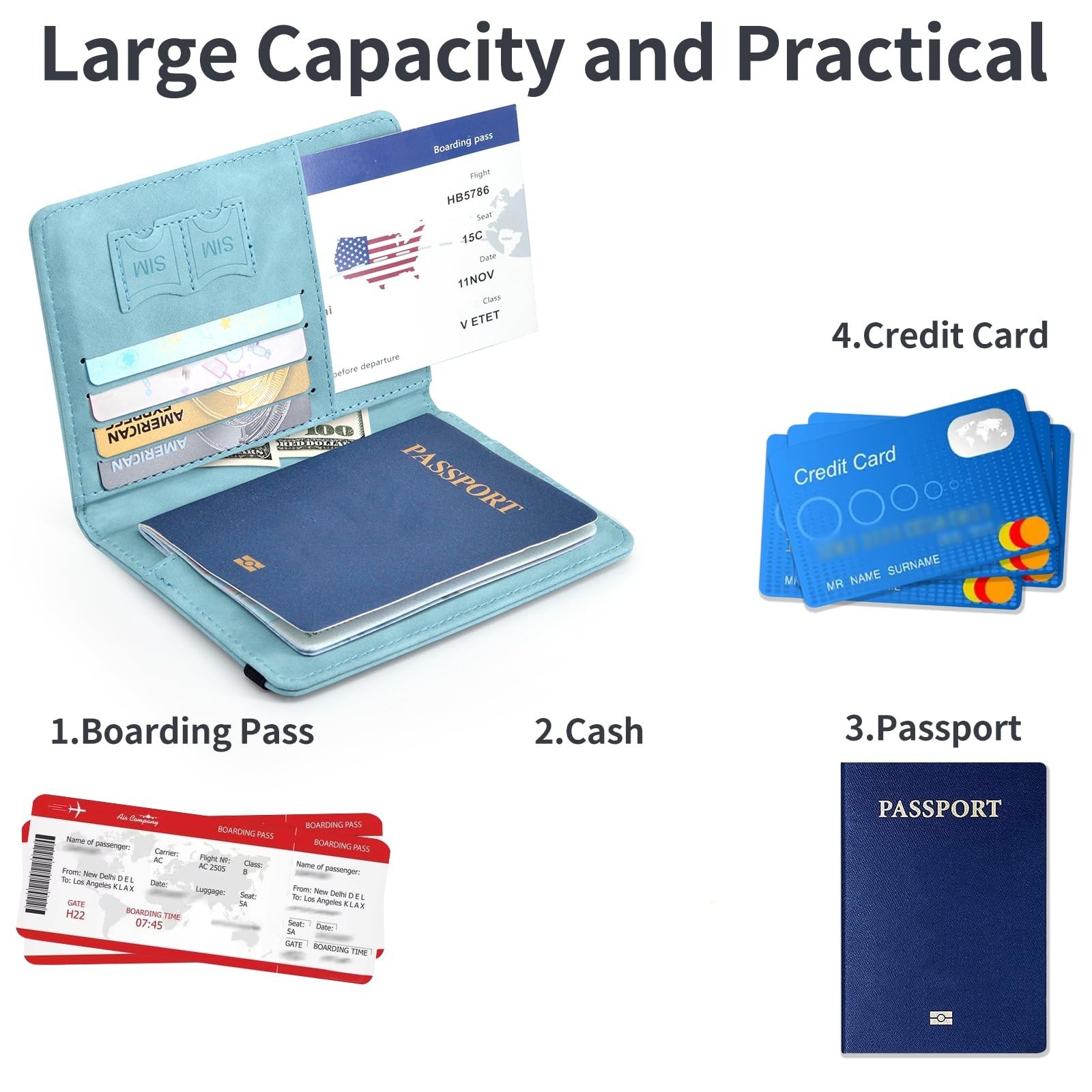 Passport Holder for Travel, RF – Passport Wallet Rfid recenzja i cena