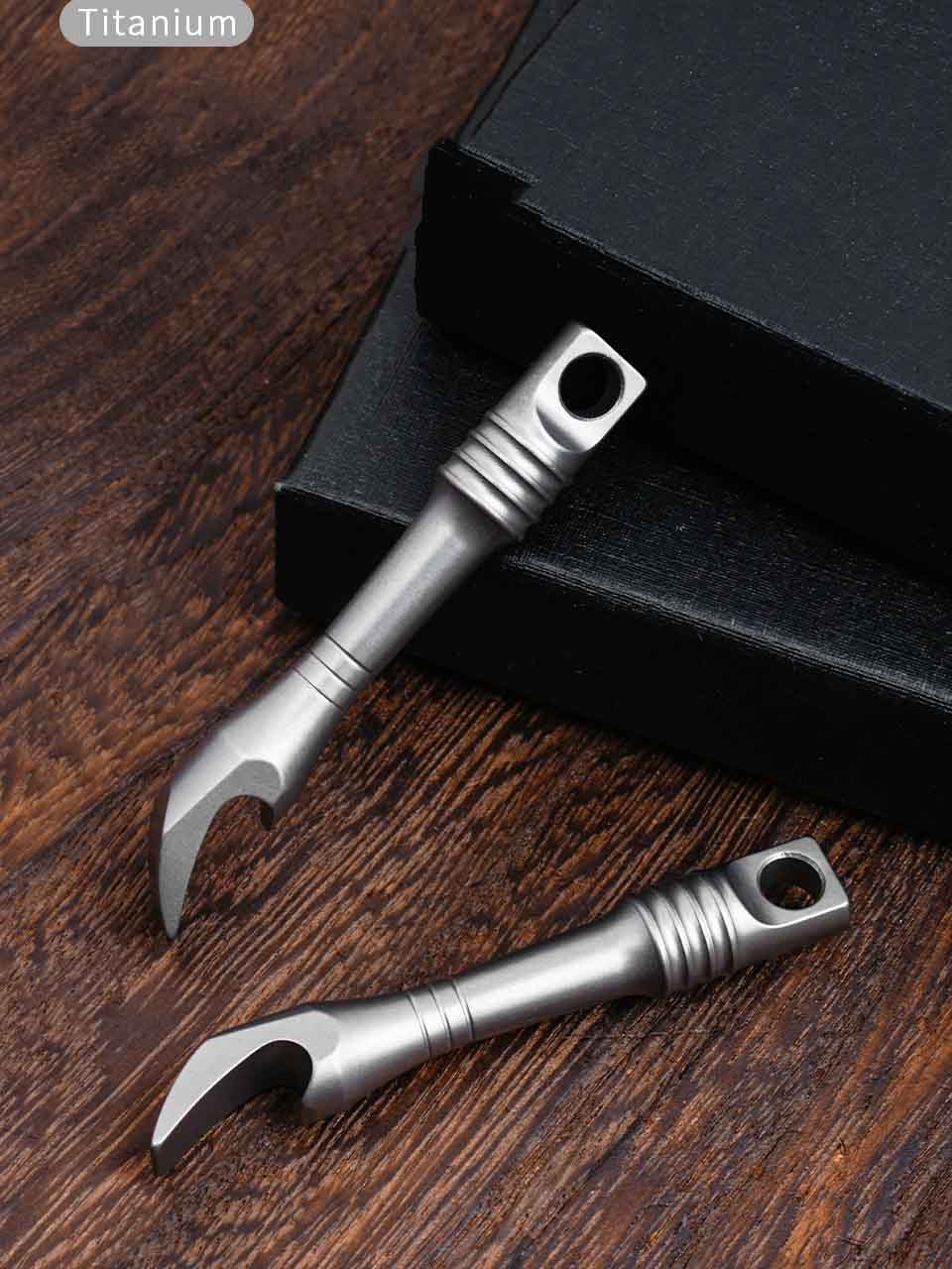 TC4 Titanium Alloy Crowbar Min – Keychain Multi Tool recenzja i cena