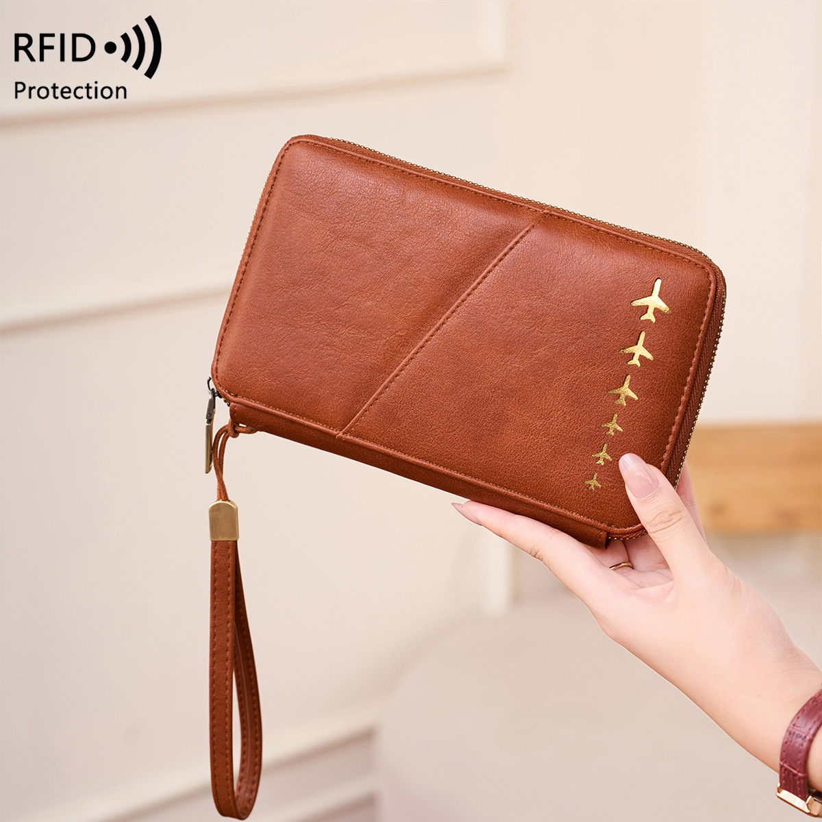 Trendy Airplane Design RFID Bl – Passport Wallet Rfid recenzja i cena