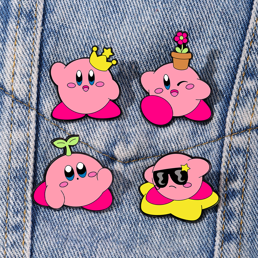 4pcs Kirby Enamel Lapel Pins S – Lapel Pin Enamel recenzja i cena