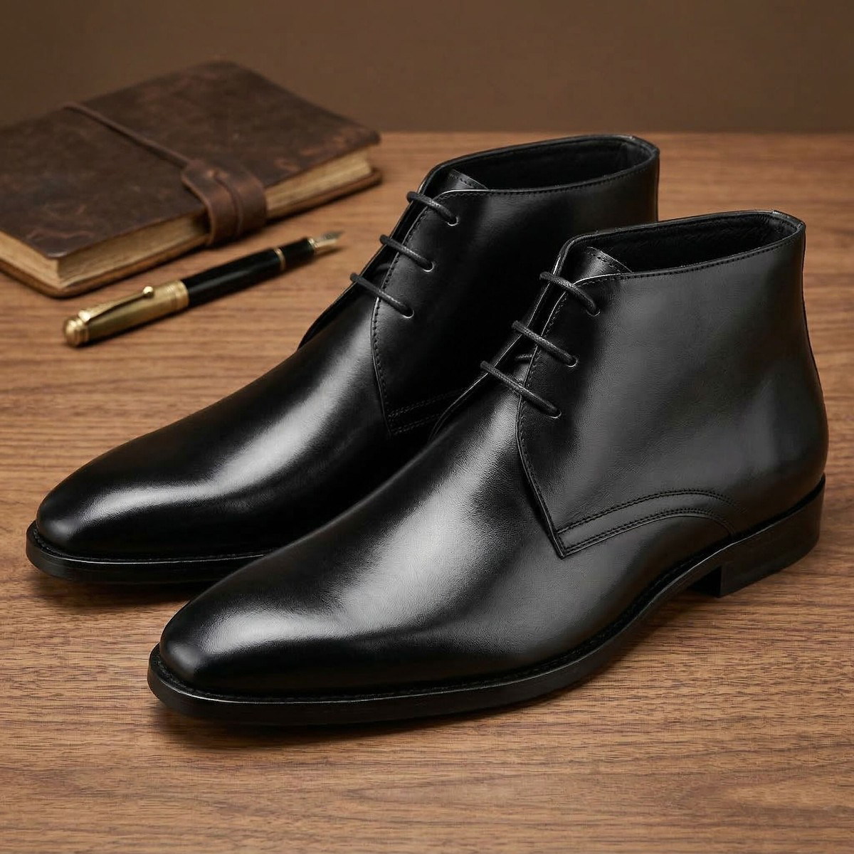 Men's Calf Leather Western Ank – Men'S Accessories Leather recenzja i cena