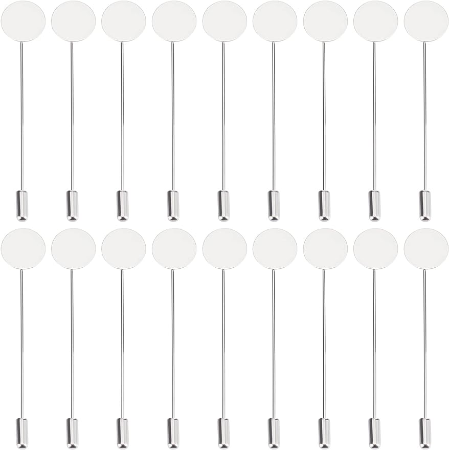 1 Box 60Pcs Round Tray Lapel P – Men'S Accessories Tray recenzja i cena