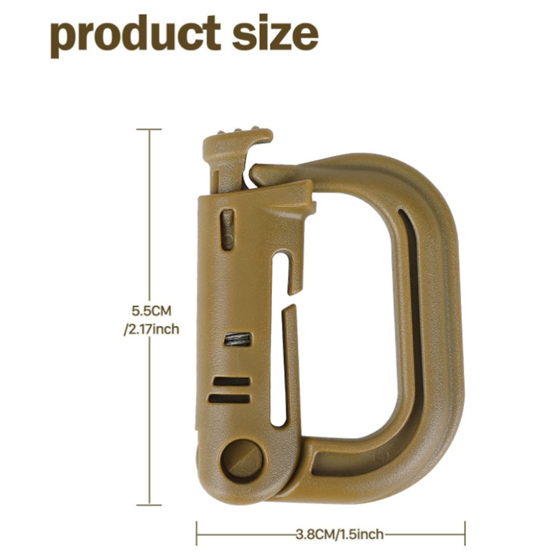 5PCS Grimloc Molle Carabiner D – Keychain Multi Tool recenzja i cena