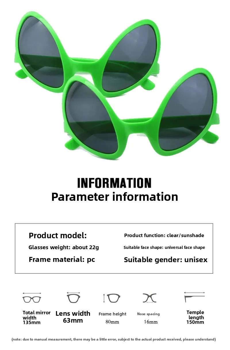 Green Alien Martian Quirky Sun – Men'S Vegan Accessories recenzja i cena