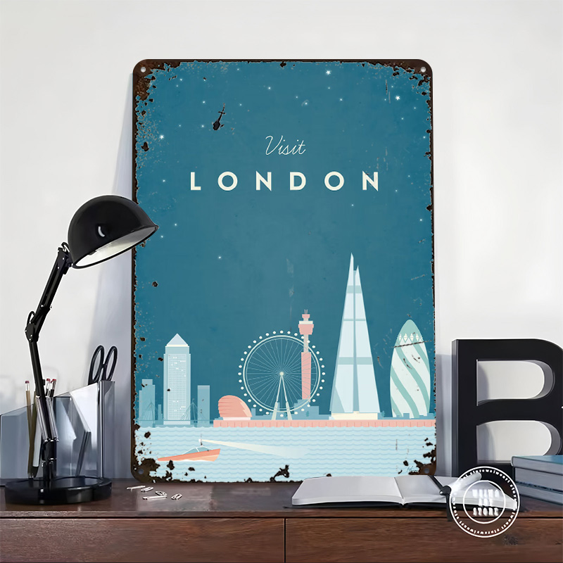 London Metal Poster Custom Wal – Men'S Accessories London recenzja i cena
