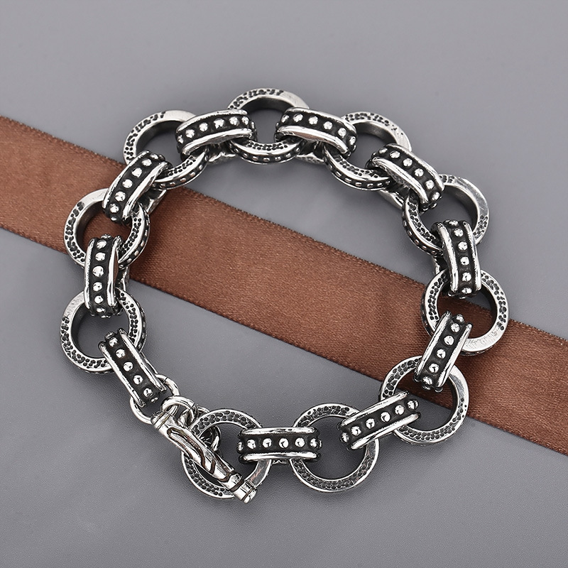 13mm Punk Retro Bike Biker Cha – Men'S Accessories Hand Bands recenzja i cena