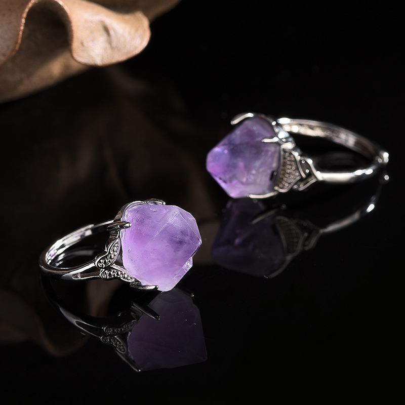 Natural Amethyst Hand-carved R – Men'S Accessories Hand Bands recenzja i cena