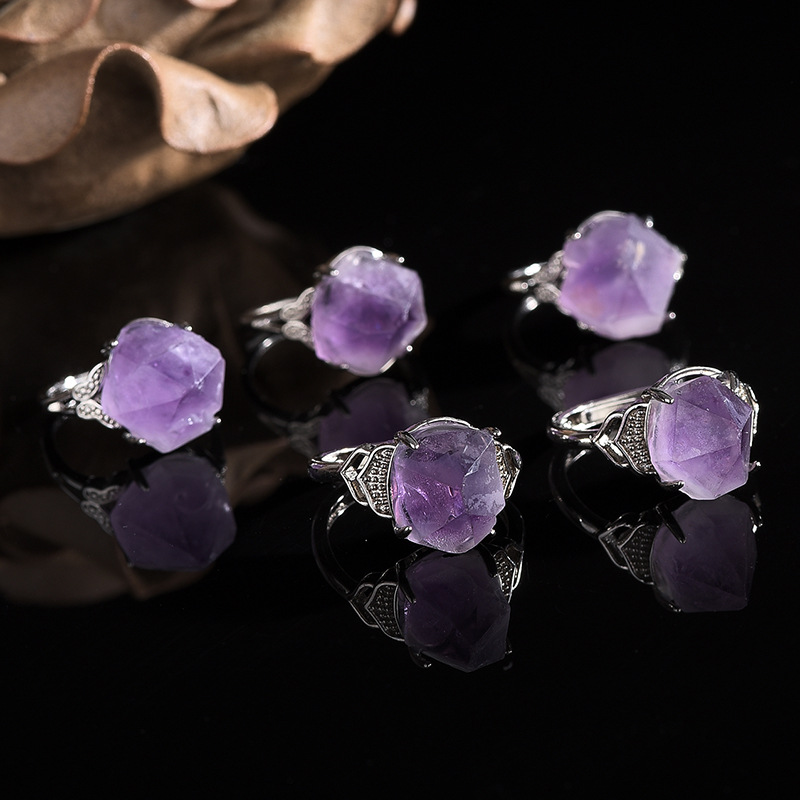 Natural Amethyst Hand-carved R – Men'S Accessories Hand Bands recenzja i cena