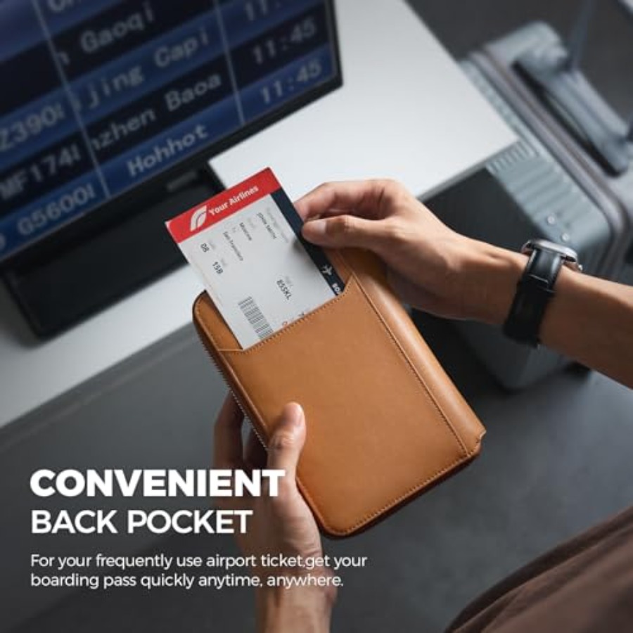 Leather Passport Holder for 4- – Passport Wallet Rfid recenzja i cena