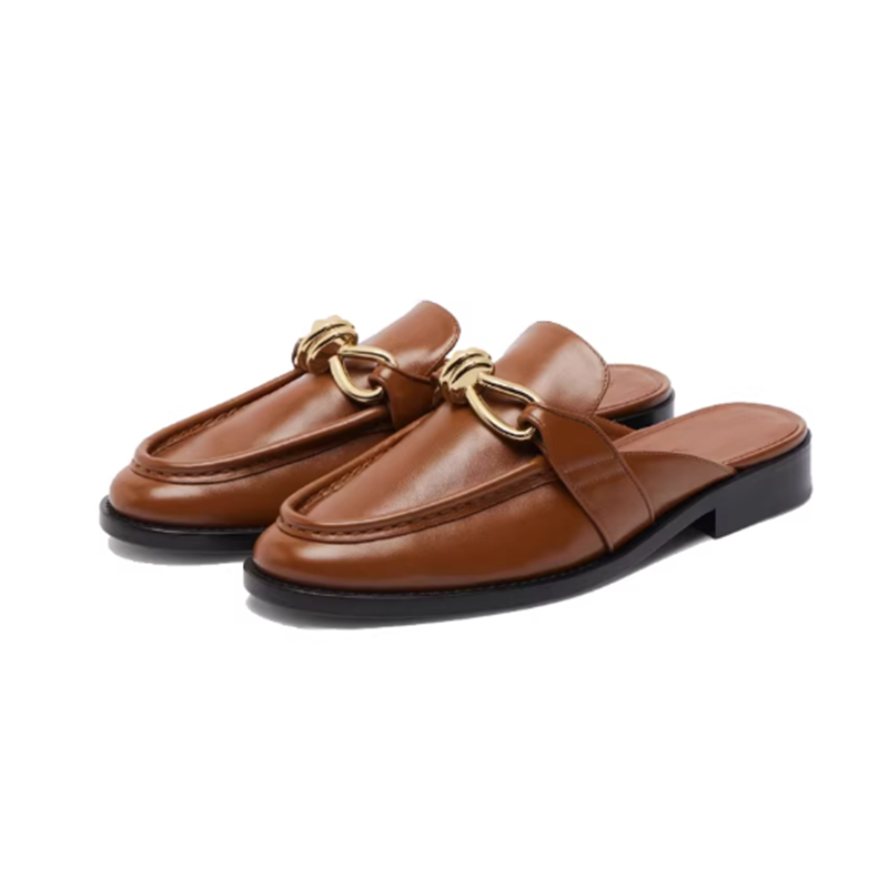 Metal Buckle Half Slippers For – Men'S Accessories Leather recenzja i cena