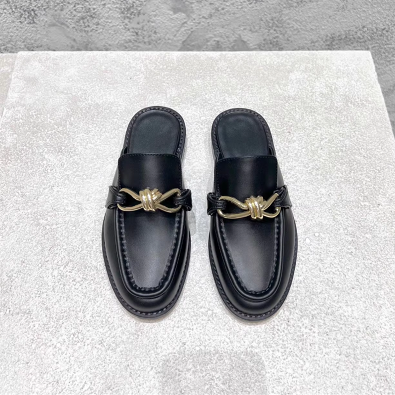 Metal Buckle Half Slippers For – Men'S Accessories Leather recenzja i cena