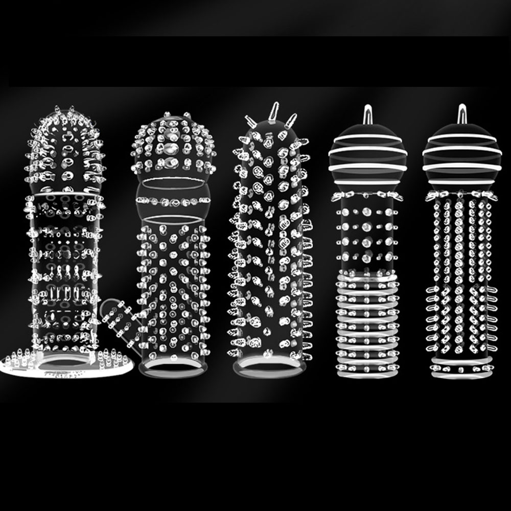 5types Textured Penis Sleeves  – Men'S Vegan Accessories recenzja i cena