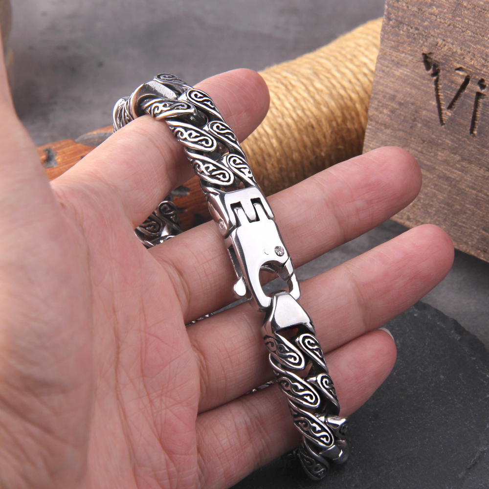 Man Bracelet Homme 12MM Wide S – Men'S Accessories Hand Bands recenzja i cena