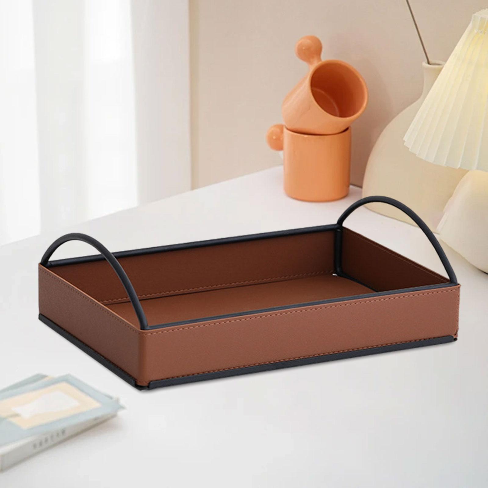 Modern PU Leather Valet Tray D – Men'S Accessories Tray recenzja i cena
