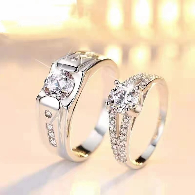 Romantic Bowknot Couple Rings  – Men'S Accessories Hand Bands recenzja i cena