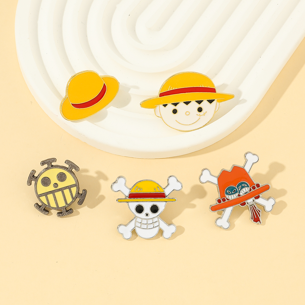 5 Pcs Cartoon Monkey D. Luffy  – Lapel Pin Enamel recenzja i cena
