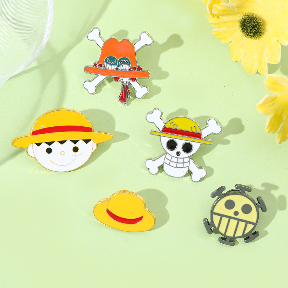 5 Pcs Cartoon Monkey D. Luffy  – Lapel Pin Enamel recenzja i cena