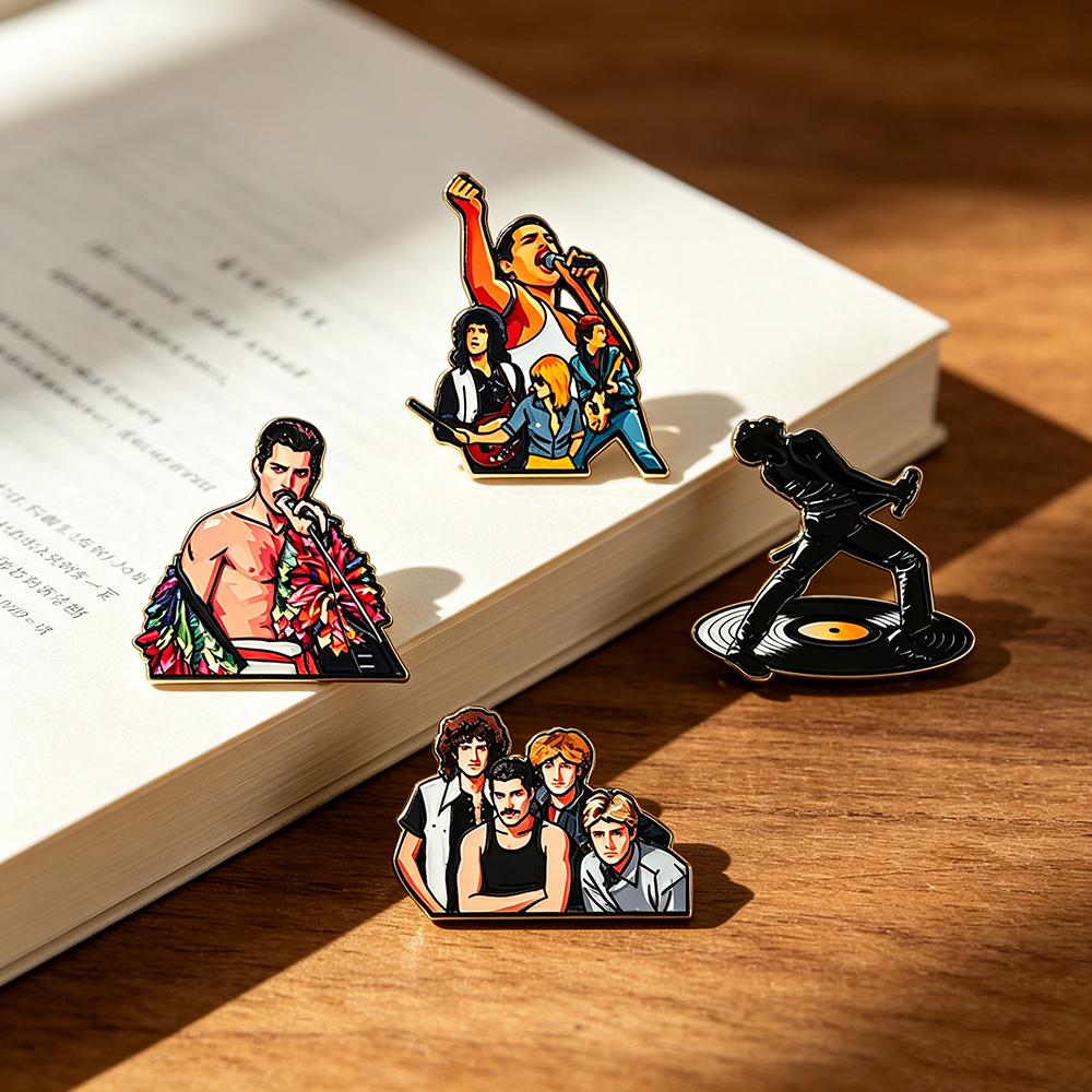 4pcs Classic Rock Band Enamel  – Lapel Pin Enamel recenzja i cena