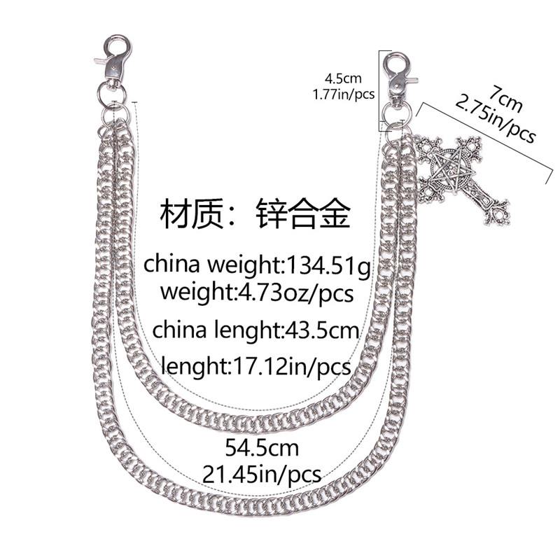 Fashion Punk Metal Pants Chain – Men Accessories All recenzja i cena