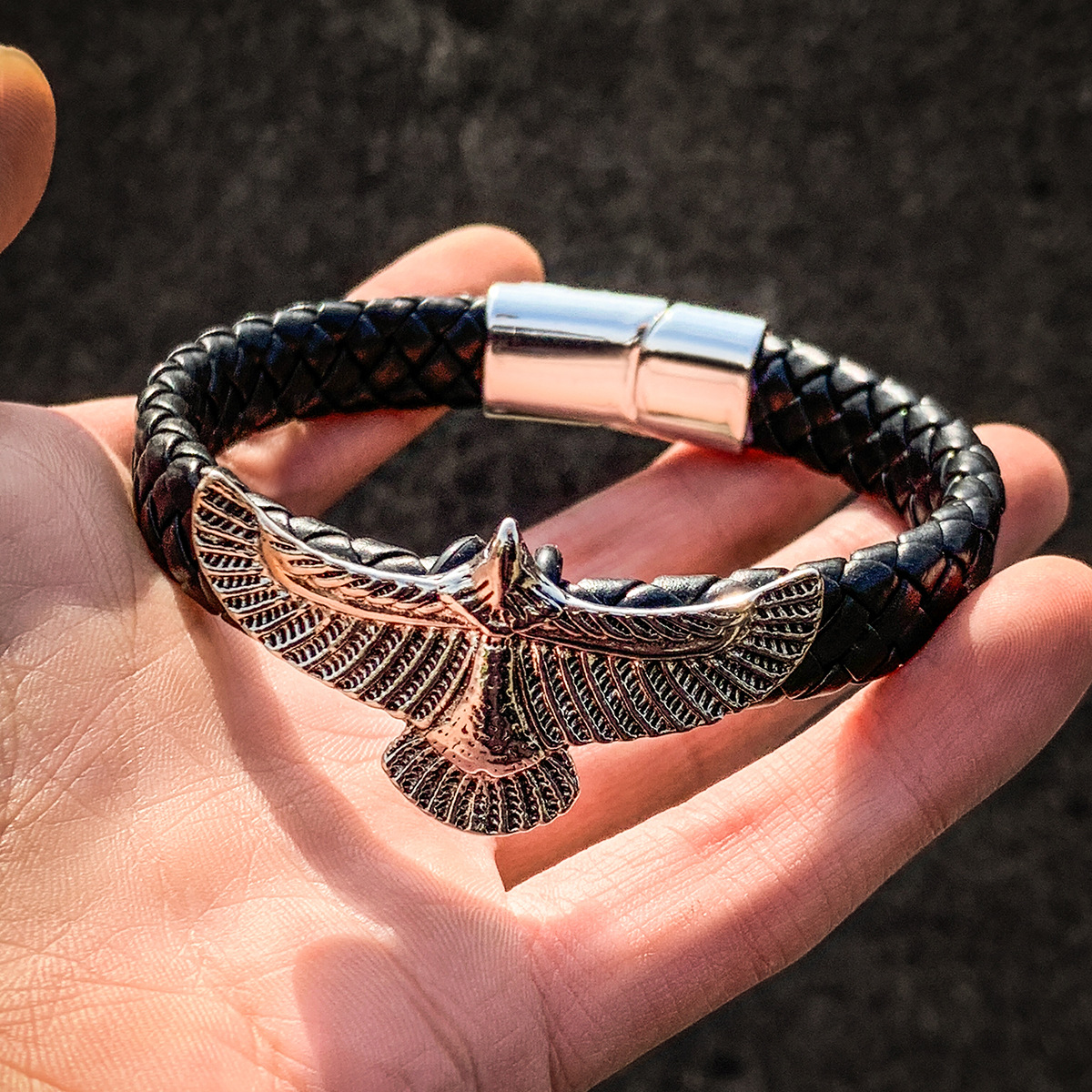 Fashion Eagle Bracelet for Men – Men'S Accessories Hand Bands recenzja i cena