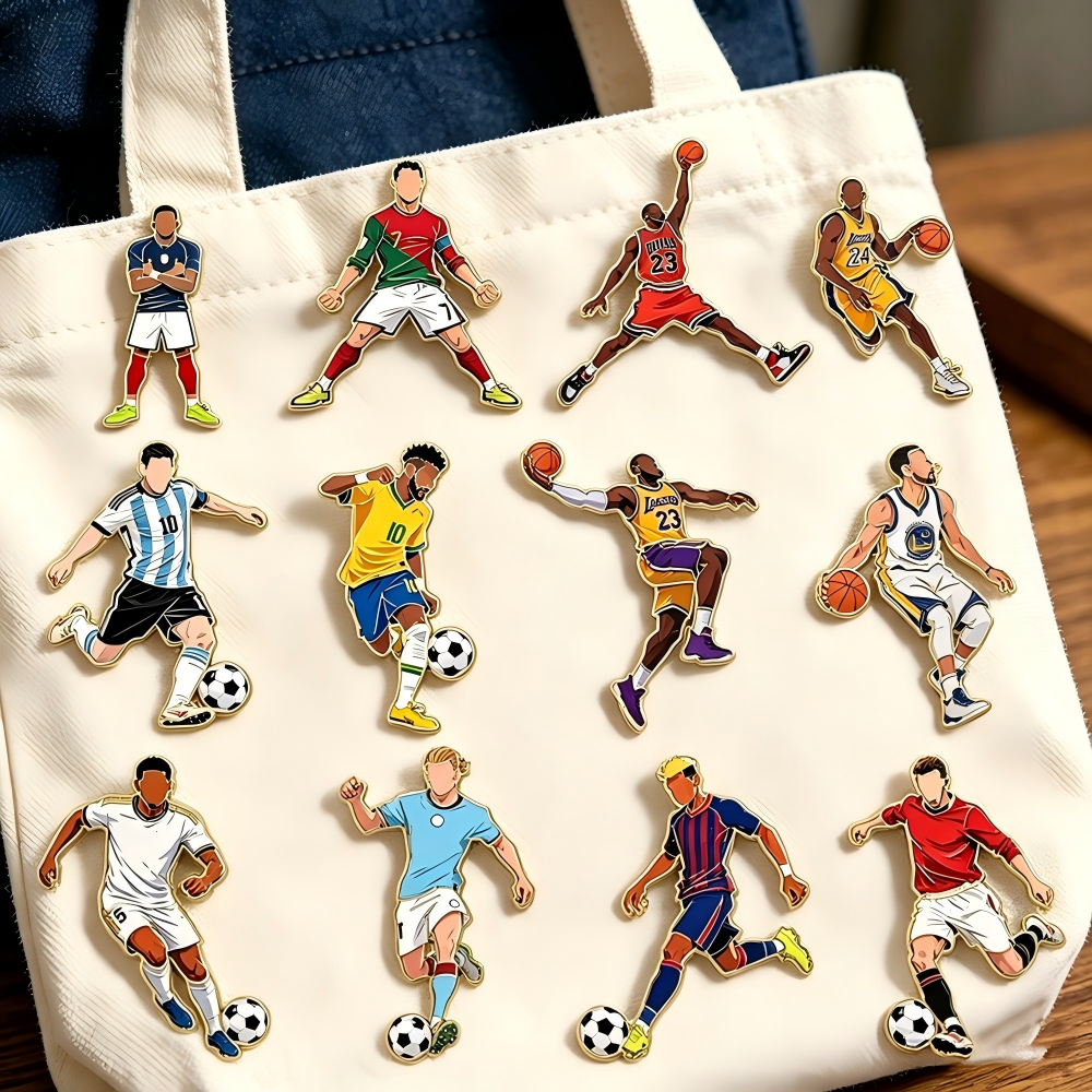 4/12pcs Sports Star Enamel Pin – Lapel Pin Enamel recenzja i cena