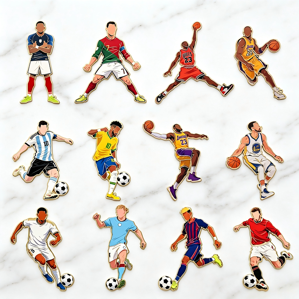 4/12pcs Sports Star Enamel Pin – Lapel Pin Enamel recenzja i cena