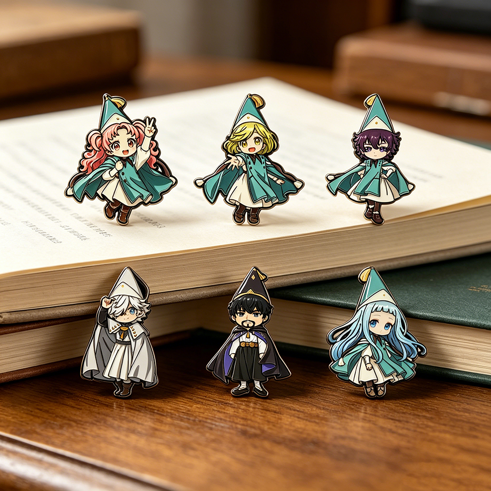 6pcs Witch Hat Enamel Pin Set  – Lapel Pin Enamel recenzja i cena