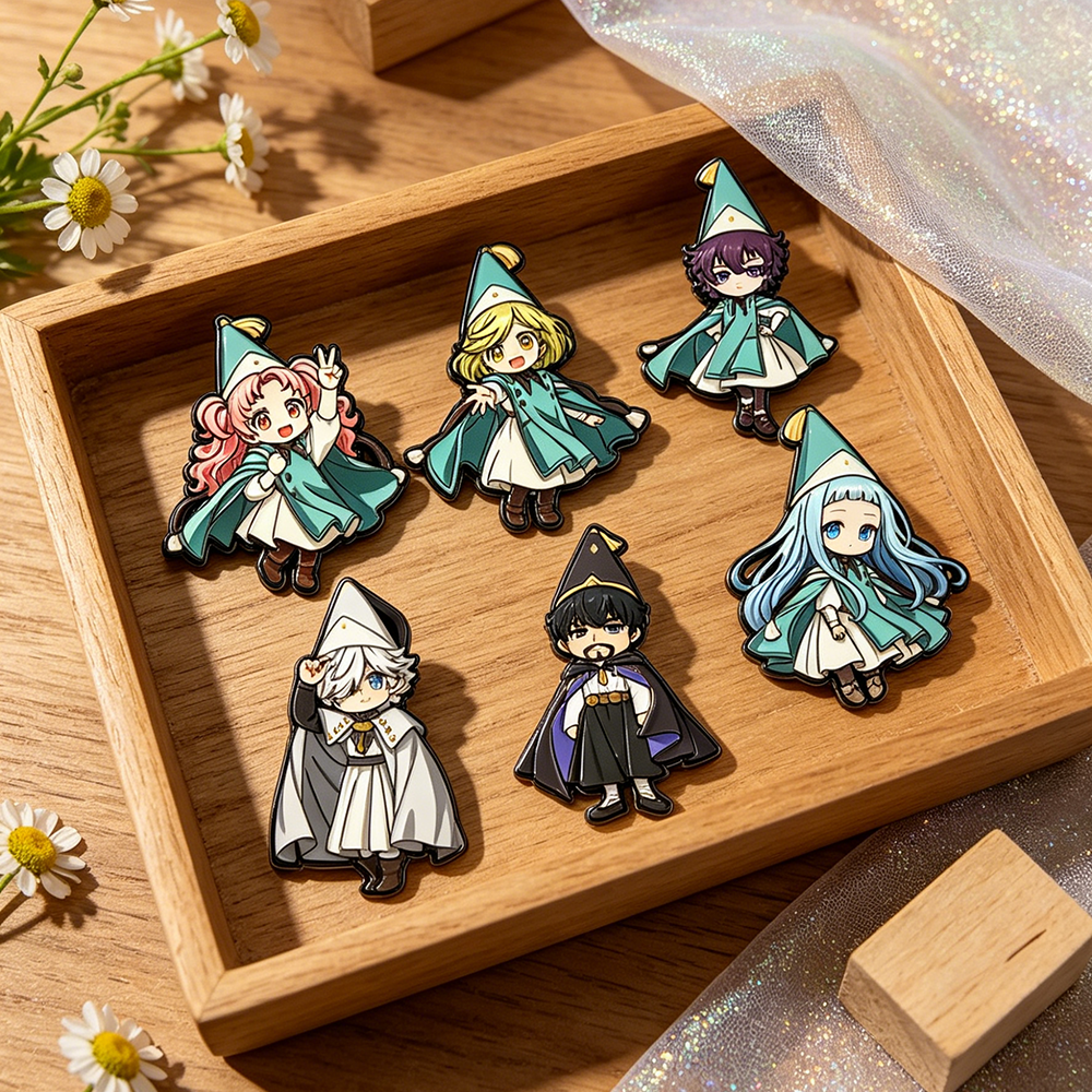 6pcs Witch Hat Enamel Pin Set  – Lapel Pin Enamel recenzja i cena
