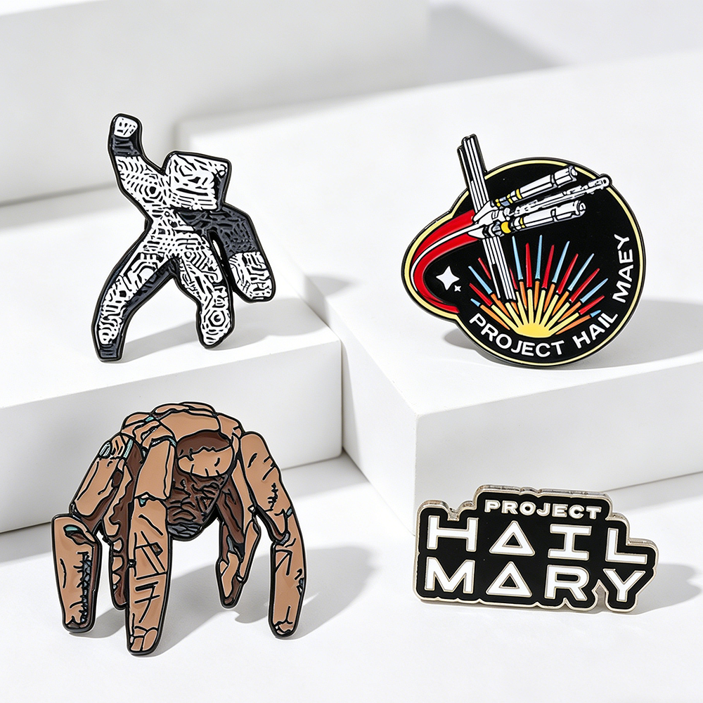 4pc Sci-Fi Enamel Pin Set Proj – Lapel Pin Enamel recenzja i cena