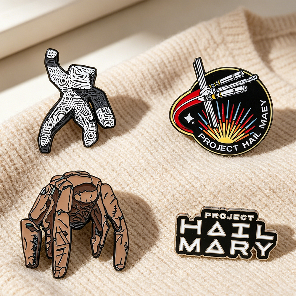 4pc Sci-Fi Enamel Pin Set Proj – Lapel Pin Enamel recenzja i cena