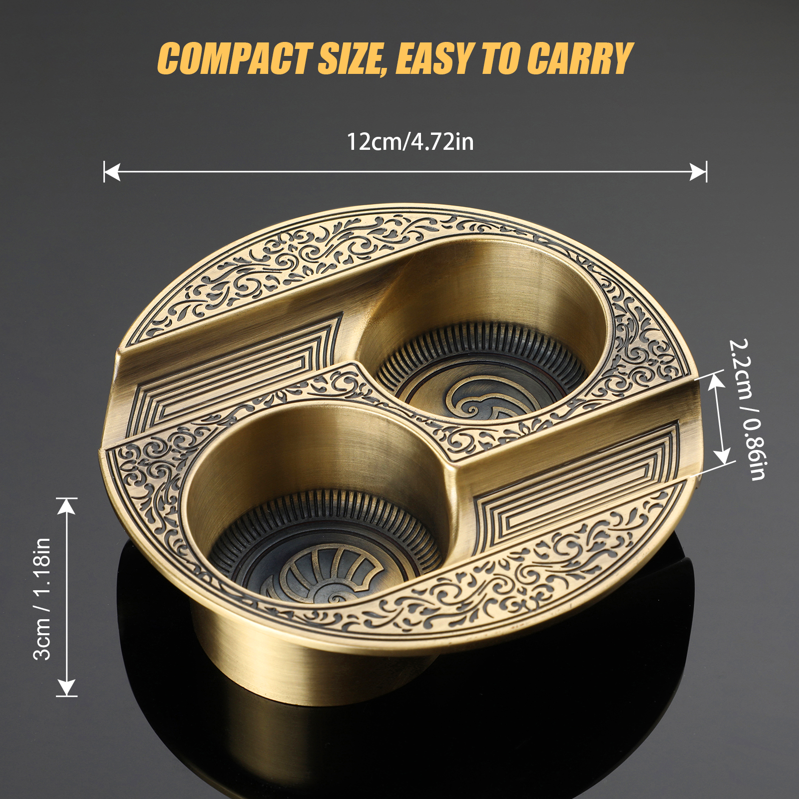 XIFEI Cigar Ashtray Metal Asht – Men'S Accessories Tray recenzja i cena