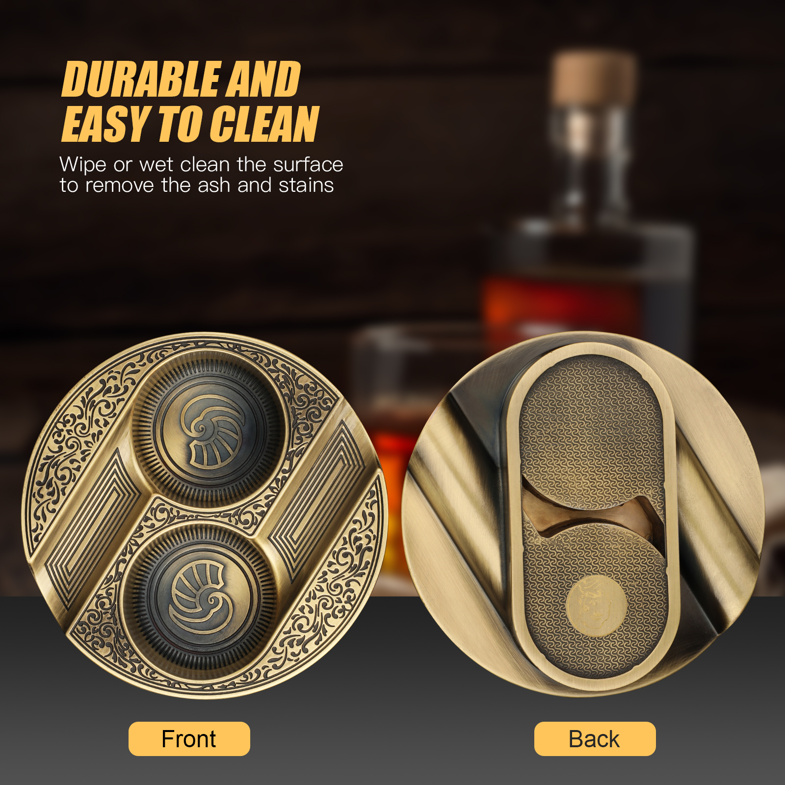 XIFEI Cigar Ashtray Metal Asht – Men'S Accessories Tray recenzja i cena