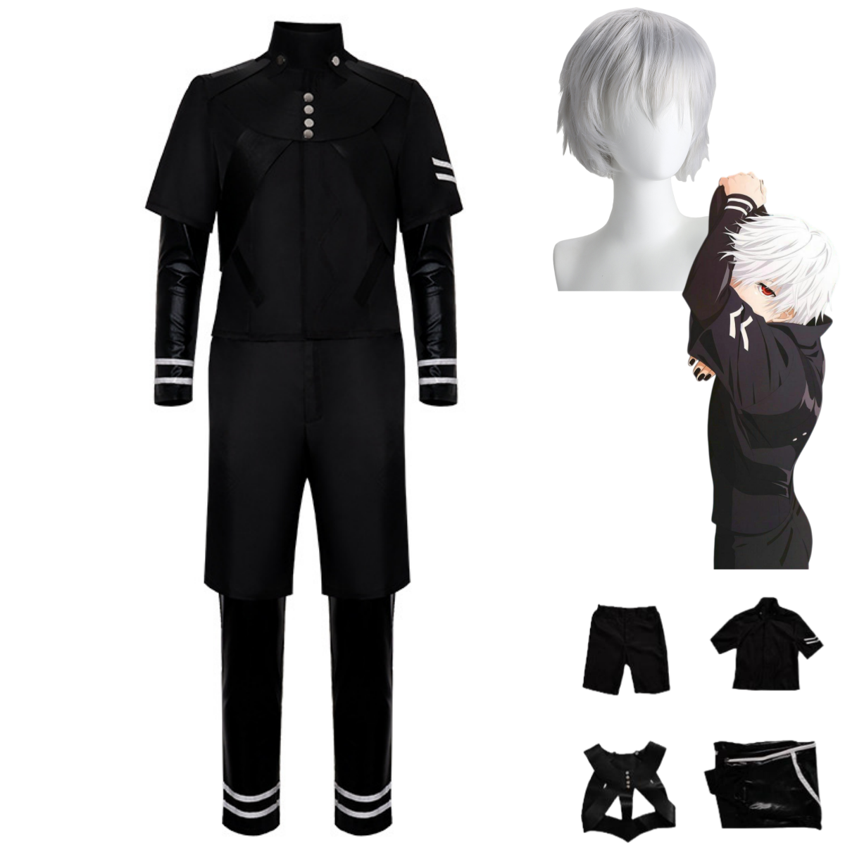 Anime Tokyo Ghoul Kaneki Ken C – Men'S Accessories Japan recenzja i cena