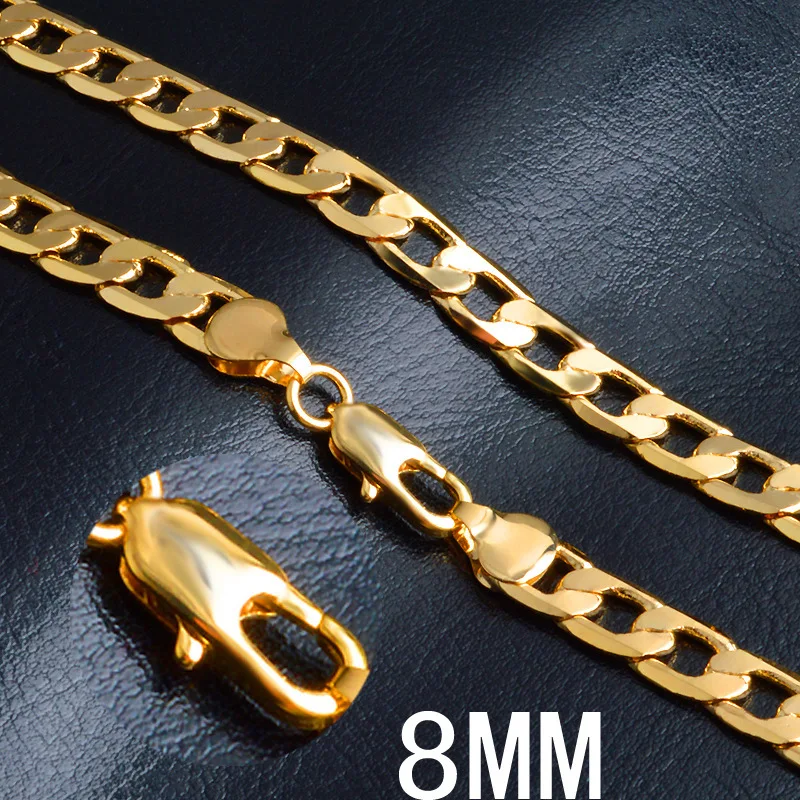 Hot luxury 18K gold Lucky 8MM  – Men'S Accessories Affordable recenzja i cena