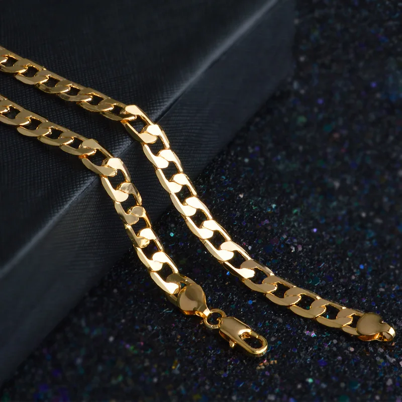 Hot luxury 18K gold Lucky 8MM  – Men'S Accessories Affordable recenzja i cena