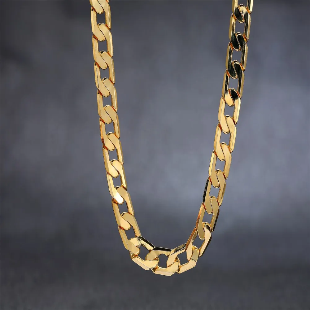 Hot luxury 18K gold Lucky 8MM  – Men'S Accessories Affordable recenzja i cena