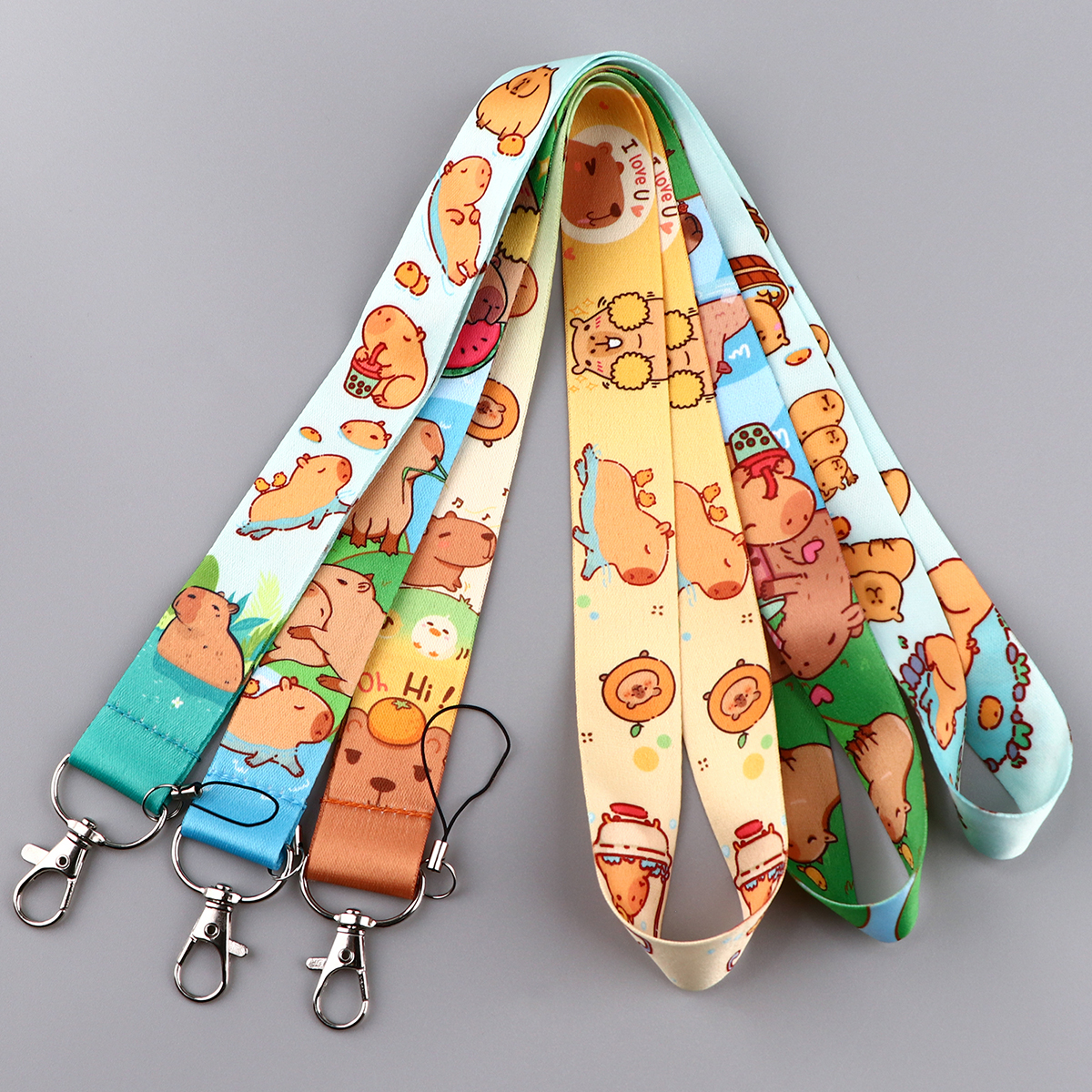 Cute Capybara Lanyards for Key – Men'S Accessories Japan recenzja i cena