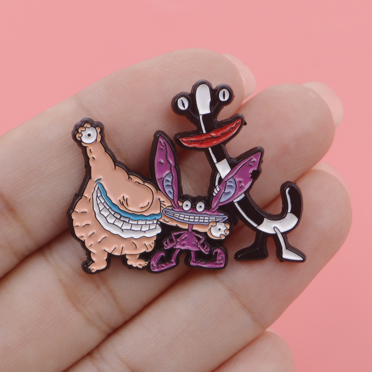 Cartoon Monster Enamel Pin Bad – Men'S Accessories Japan recenzja i cena