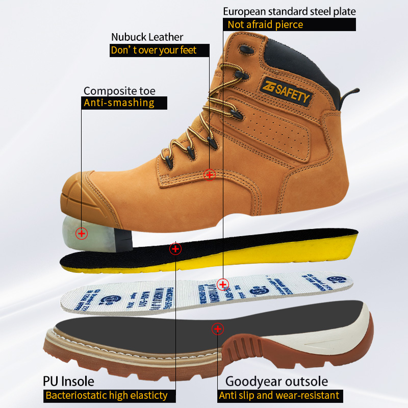 Cowhide Work Boots genuine lea – Men'S Accessories Leather recenzja i cena