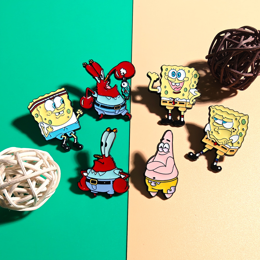 6 Pcs SpongeBob SquarePants An – Lapel Pin Enamel recenzja i cena
