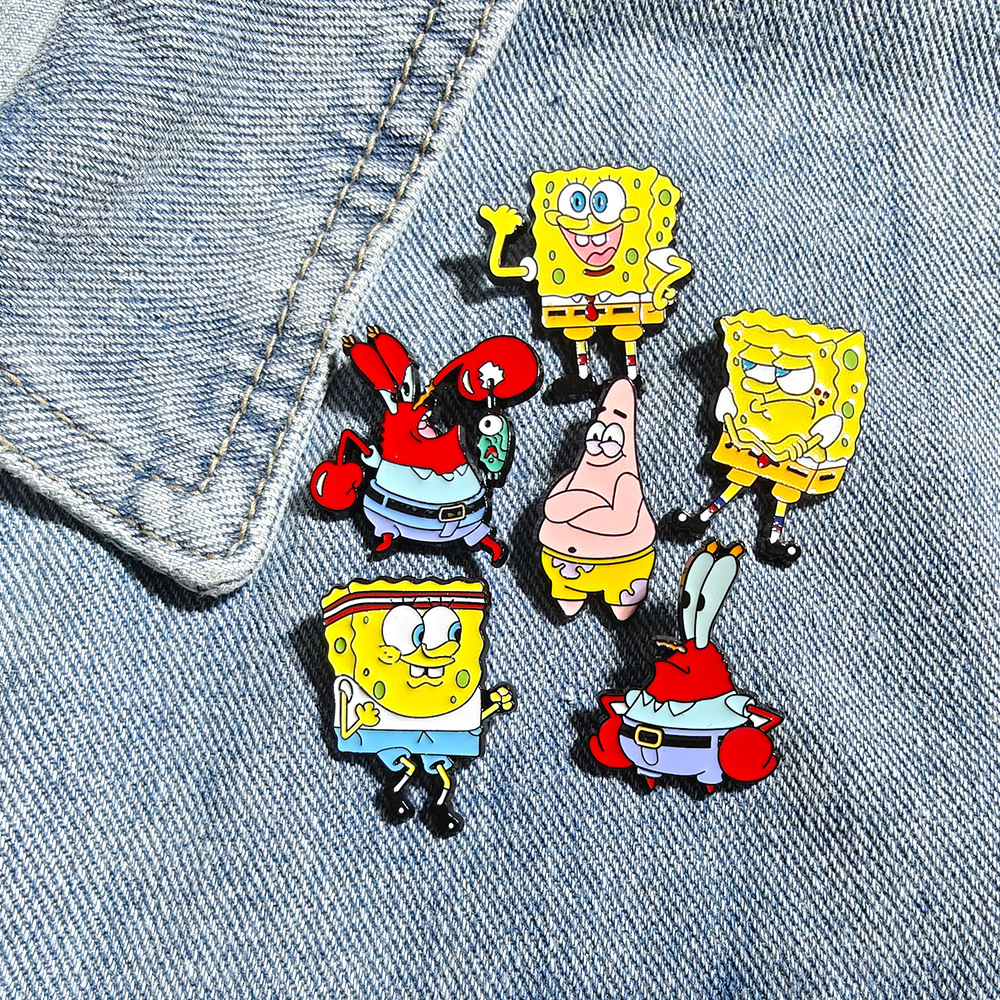 6 Pcs SpongeBob SquarePants An – Lapel Pin Enamel recenzja i cena